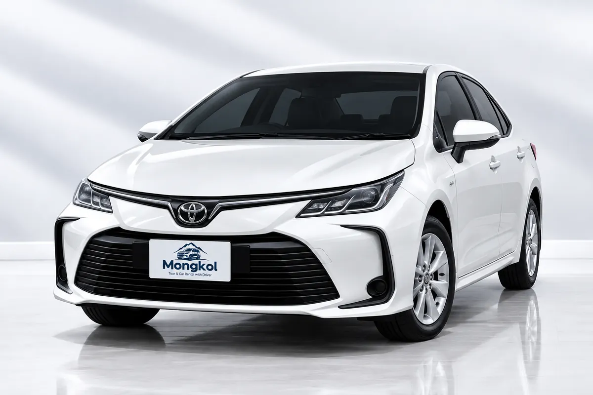 รถ Toyota Corolla Altis สีขาว รถเก๋ง พร้อมคนขับ