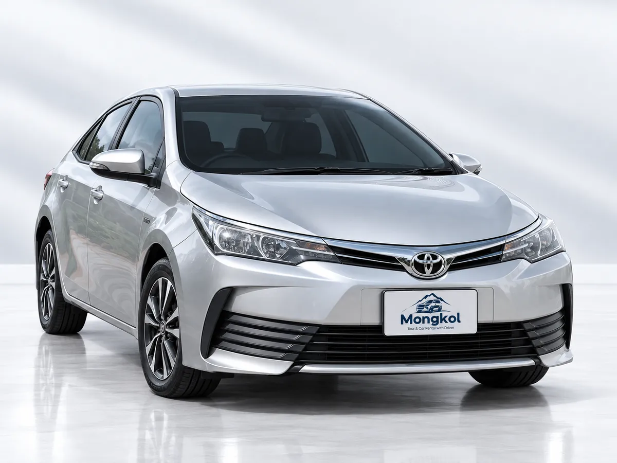 รถ Toyota Corolla Altis สีเงิน รถเก๋ง พร้อมคนขับ